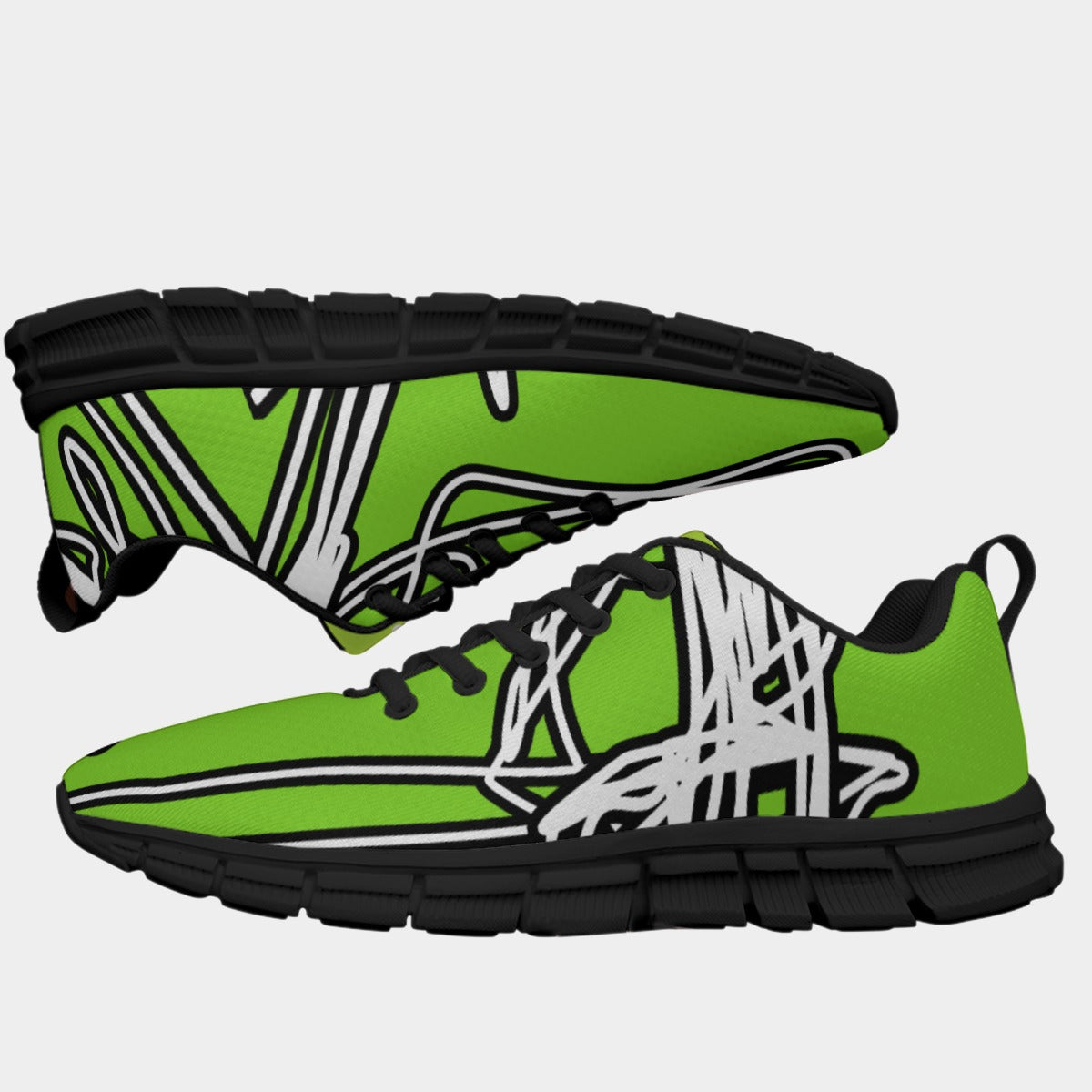 tiesu | Men N-Tangle Dopelines Sneakers- Neon