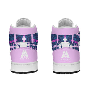 AWIYH-WOMEN SILENT WALKERS Sneakers - PURPLE STAR
