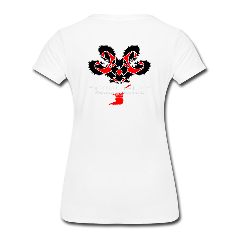 The Trini Spot - Women's Premium T-Shirt - Nah!  - WPTNAHWH34 - it's OON