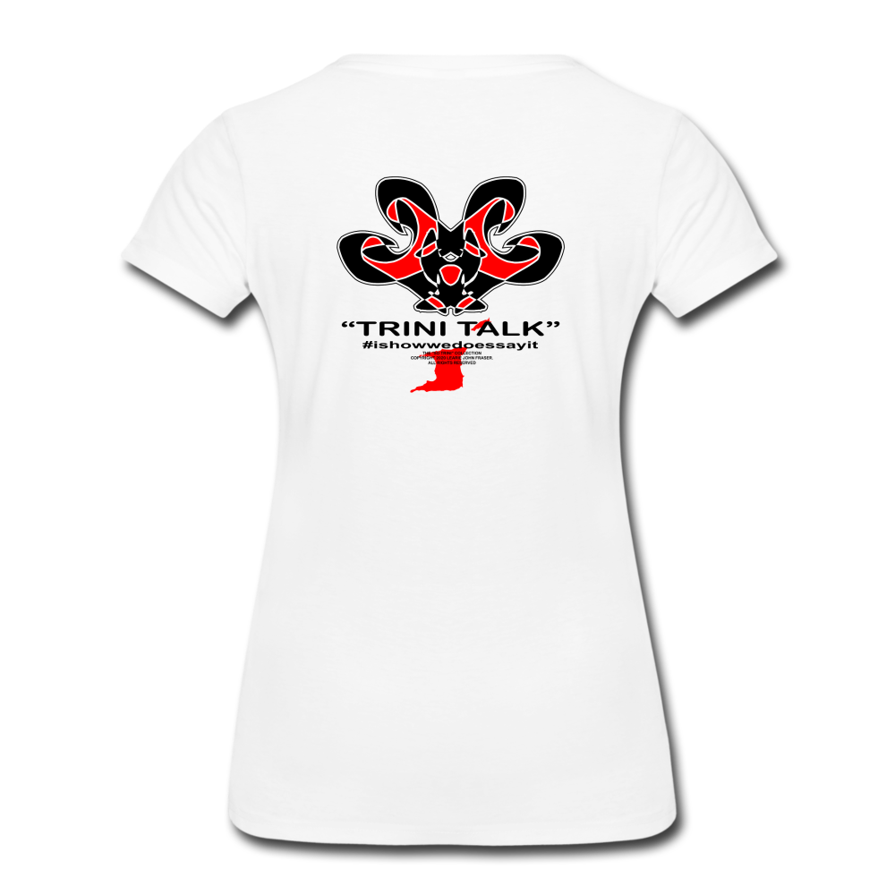 The Trini Spot - Women’s Premium T-Shirt - De Ting Self - WPTDTSWH28 - it's OON