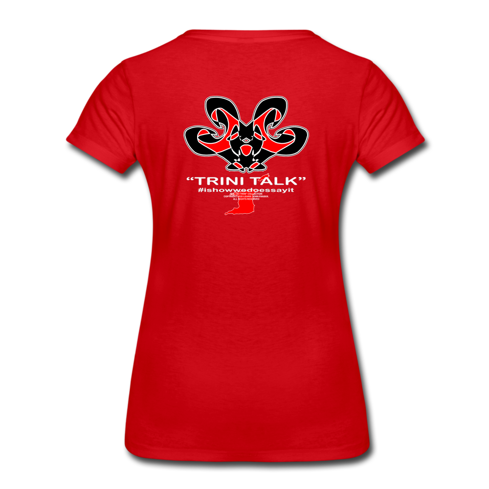 The Trini Spot - Women’s Premium T-Shirt - De Ting Self - WPTDTSWH30 - it's OON