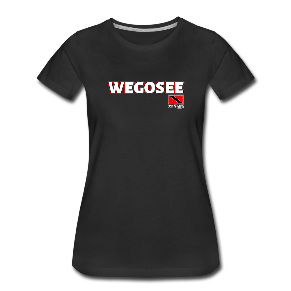 The Trini Spot - Women’s Premium T-Shirt - WeGoSee - WPTWGSBK09 - it's OON