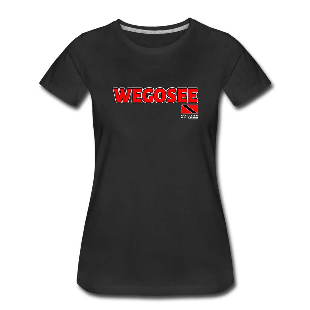 The Trini Spot Women’s Premium T-Shirt - WeGoSee - it's OON WPTWGSBK10- - it's OON