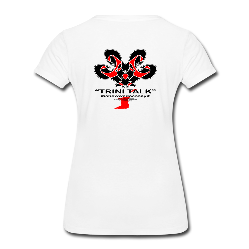 The Trini Spot Women’s Premium T-Shirt - WeGoSee - WPTWGSWH06 - it's OON