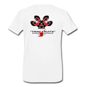 The Trini Spot - Men’s Premium T-Shirt - TRINI FRUITS - MPT007TRWH - it's OON