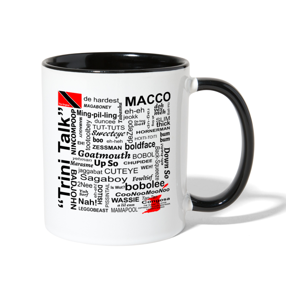 The Trini Spot - Contrast Coffee Mug - Trini Talk - 005TTCCMB - it's OON