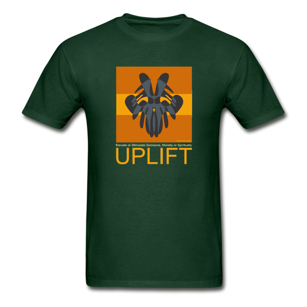 it's OON - Gildan Ultra Cotton Adult T-Shirt - Uplift 1B - forest green