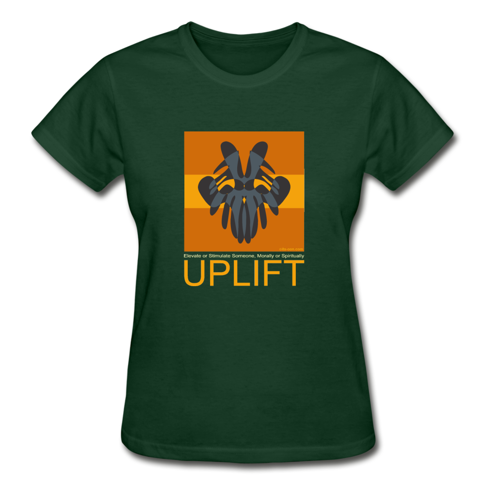 it's OON - Gildan Ultra Cotton Ladies T-Shirt - Uplift 4B - forest green