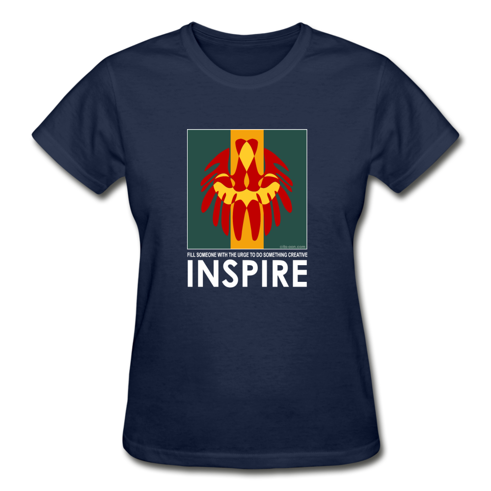 it's OON - Gildan Ultra Cotton Ladies T-Shirt - Inspire 101 - navy