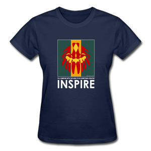 it's OON - Gildan Ultra Cotton Ladies T-Shirt - Inspire 101 - navy