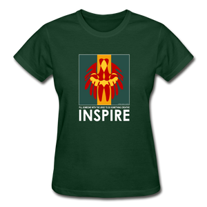 it's OON - Gildan Ultra Cotton Ladies T-Shirt - Inspire 101 - forest green