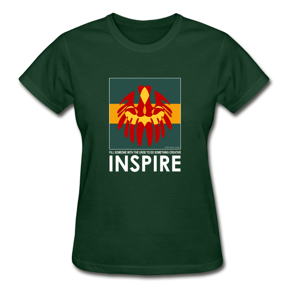 it's OON - Gildan Ultra Cotton Ladies T-Shirt - Inspire 104 - forest green