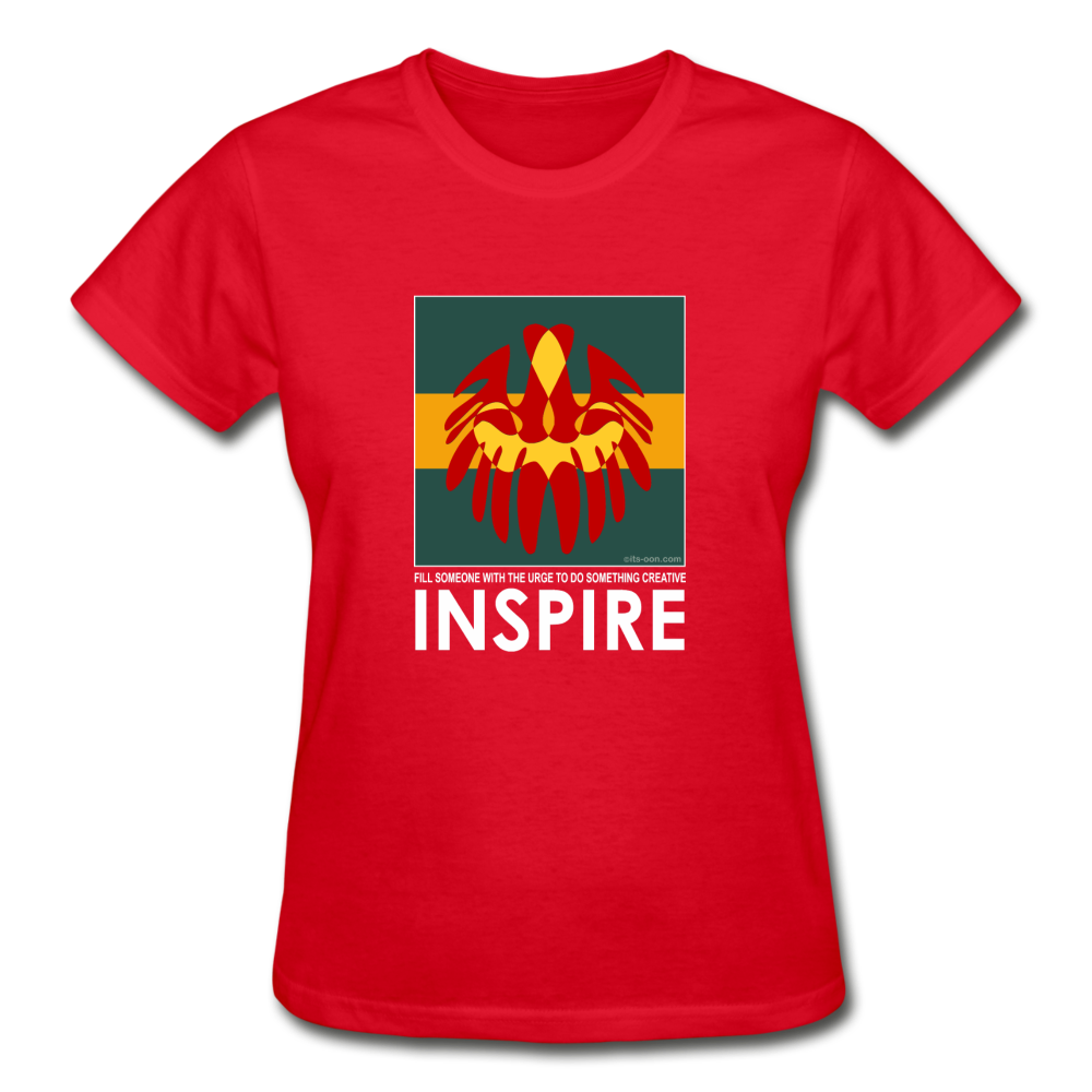 it's OON - Gildan Ultra Cotton Ladies T-Shirt - Inspire 104 - red