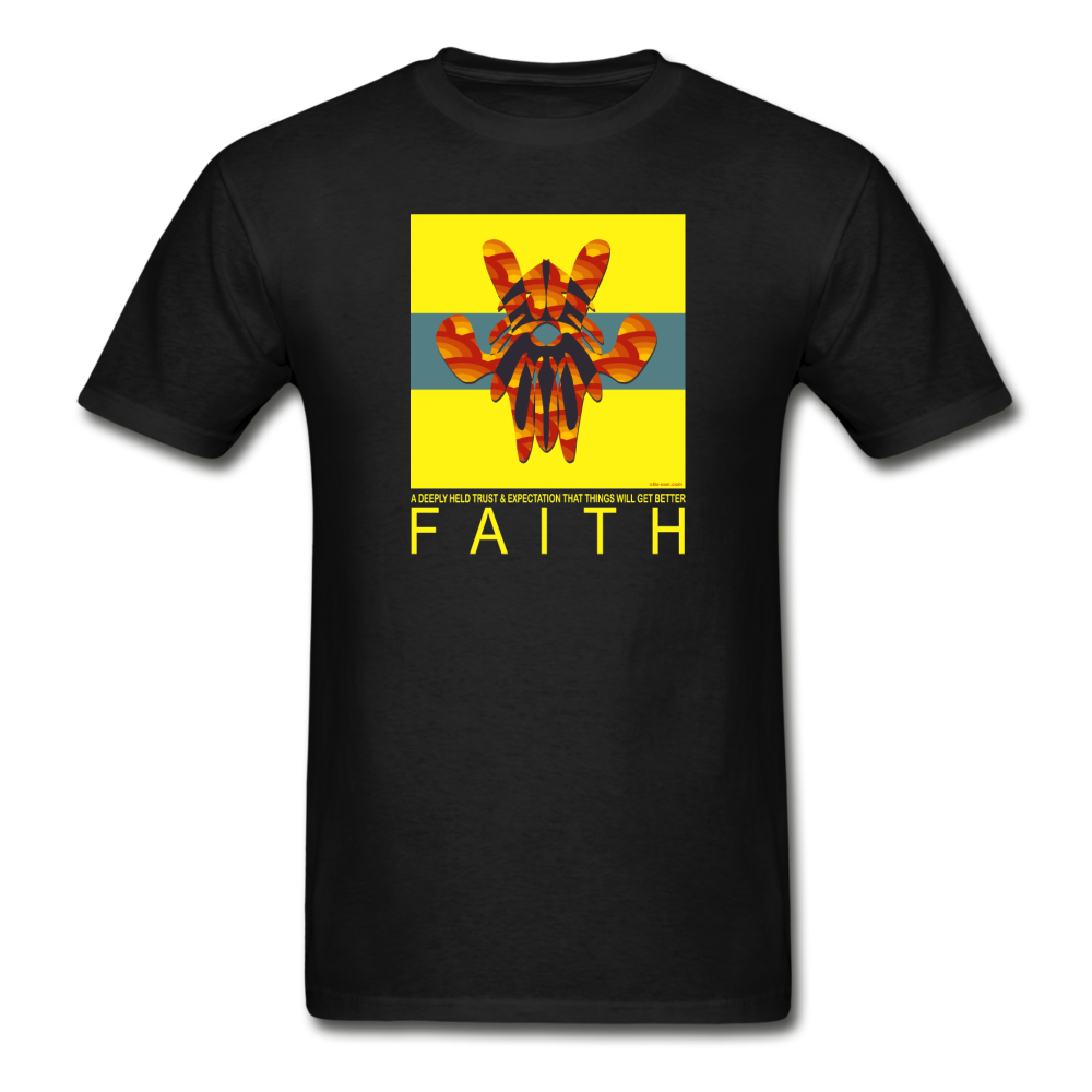 it's OOGildan Ultra Cotton Adult T-Shirt - Faith 1 - black