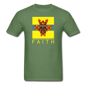 it's OOGildan Ultra Cotton Adult T-Shirt - Faith 1 - military green