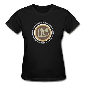 it's OON - Gildan Ultra Cotton Ladies T-Shirt - SERVE 3 - black
