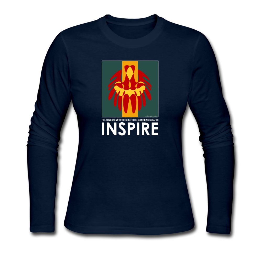 it's OON - Women's Long Sleeve Jersey T-Shirt -INSPIRE 15 - navy