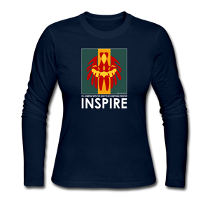 it's OON - Women's Long Sleeve Jersey T-Shirt -INSPIRE 15 - navy