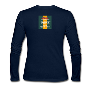 it's OON - Women's Long Sleeve Jersey T-Shirt -INSPIRE 15 - navy
