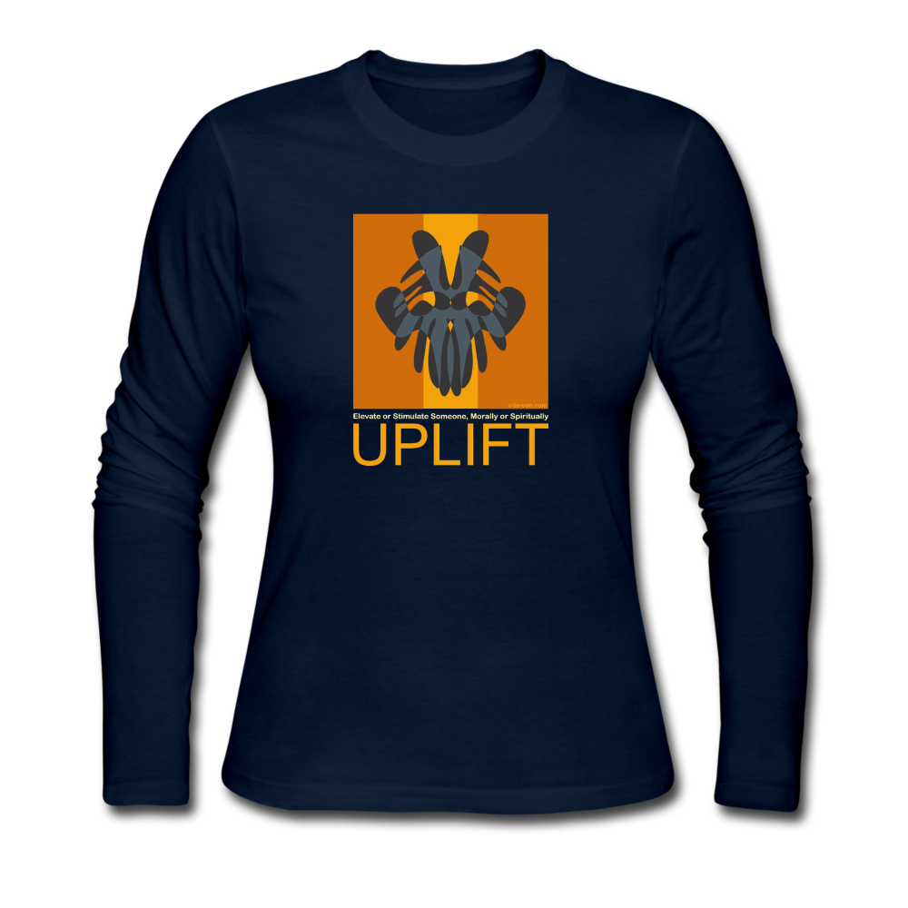 it's OON - Women's Long Sleeve Jersey T-Shirt - UPLIFT 19 - navy