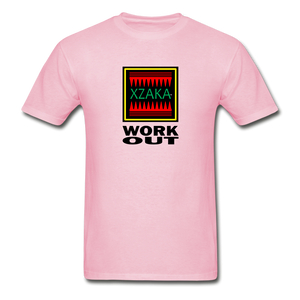 XZAKA - Gildan Ultra Cotton Adult T-Shirt - RGBG - Work Out - light pink