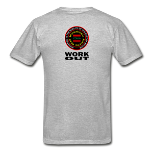 XZAKA - Gildan Ultra Cotton Adult T-Shirt - RGBG - Work Out - heather gray