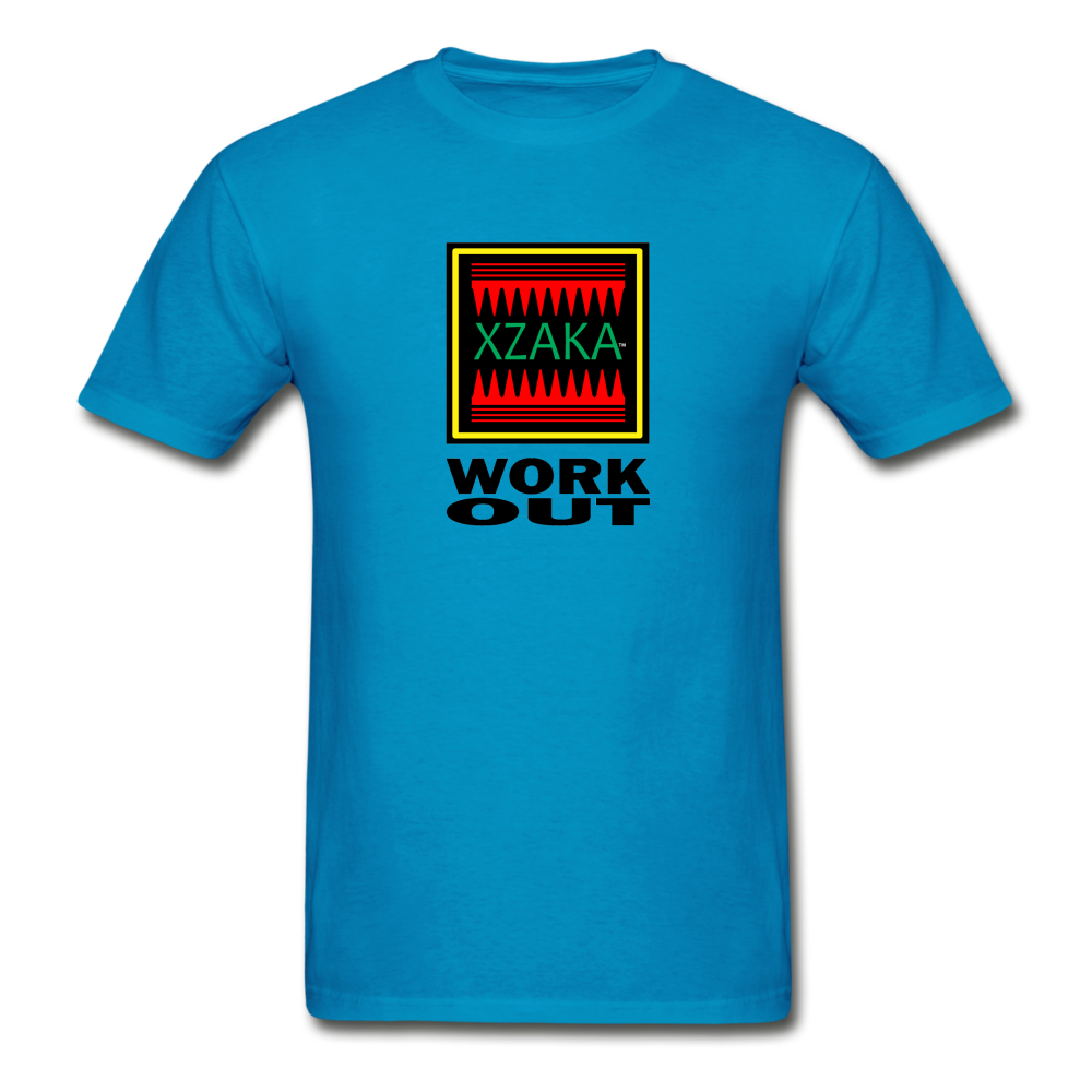 XZAKA - Gildan Ultra Cotton Adult T-Shirt - RGBG - Work Out - turquoise