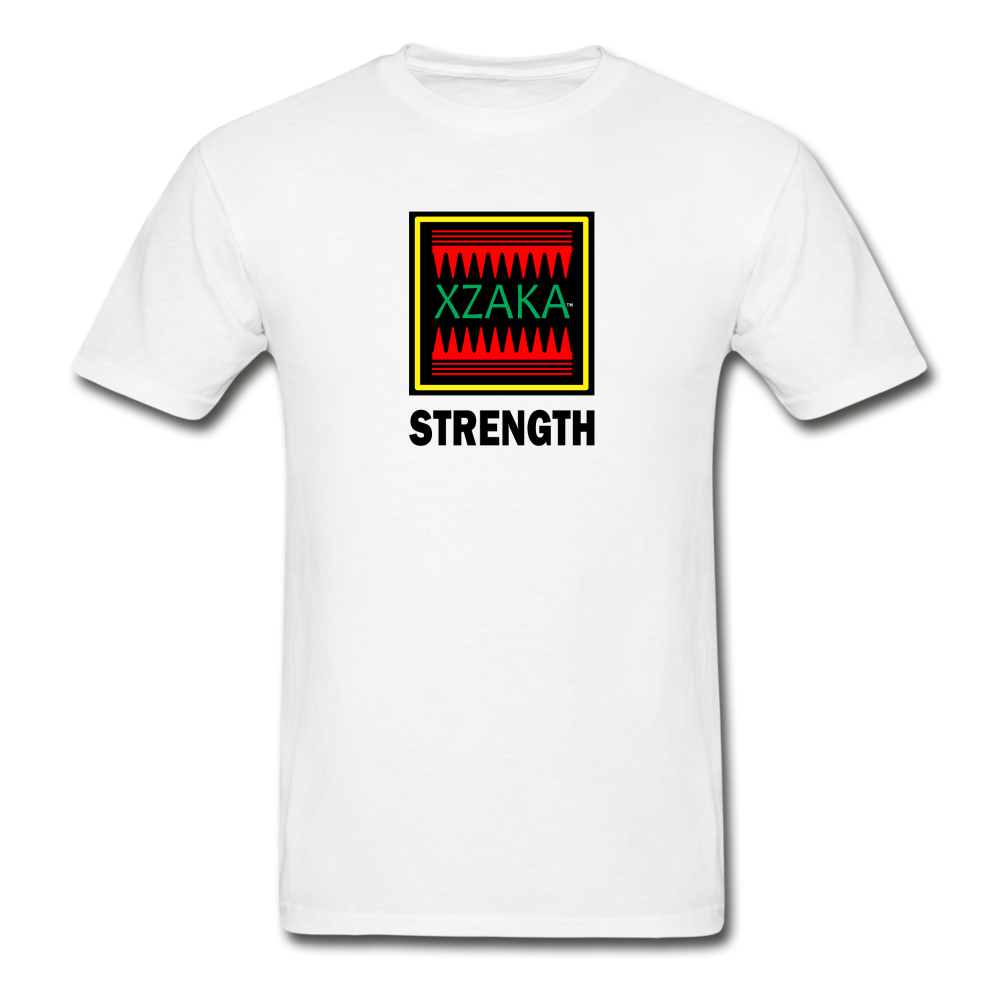 XZAKA - Gildan Ultra Cotton Adult T-Shirt - RGBG - Strength - white