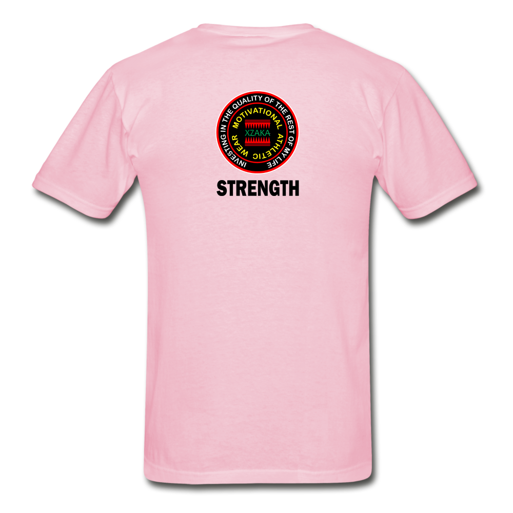 XZAKA - Gildan Ultra Cotton Adult T-Shirt - RGBG - Strength - light pink
