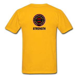 XZAKA - Gildan Ultra Cotton Adult T-Shirt - RGBG - Strength - gold