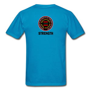 XZAKA - Gildan Ultra Cotton Adult T-Shirt - RGBG - Strength - turquoise
