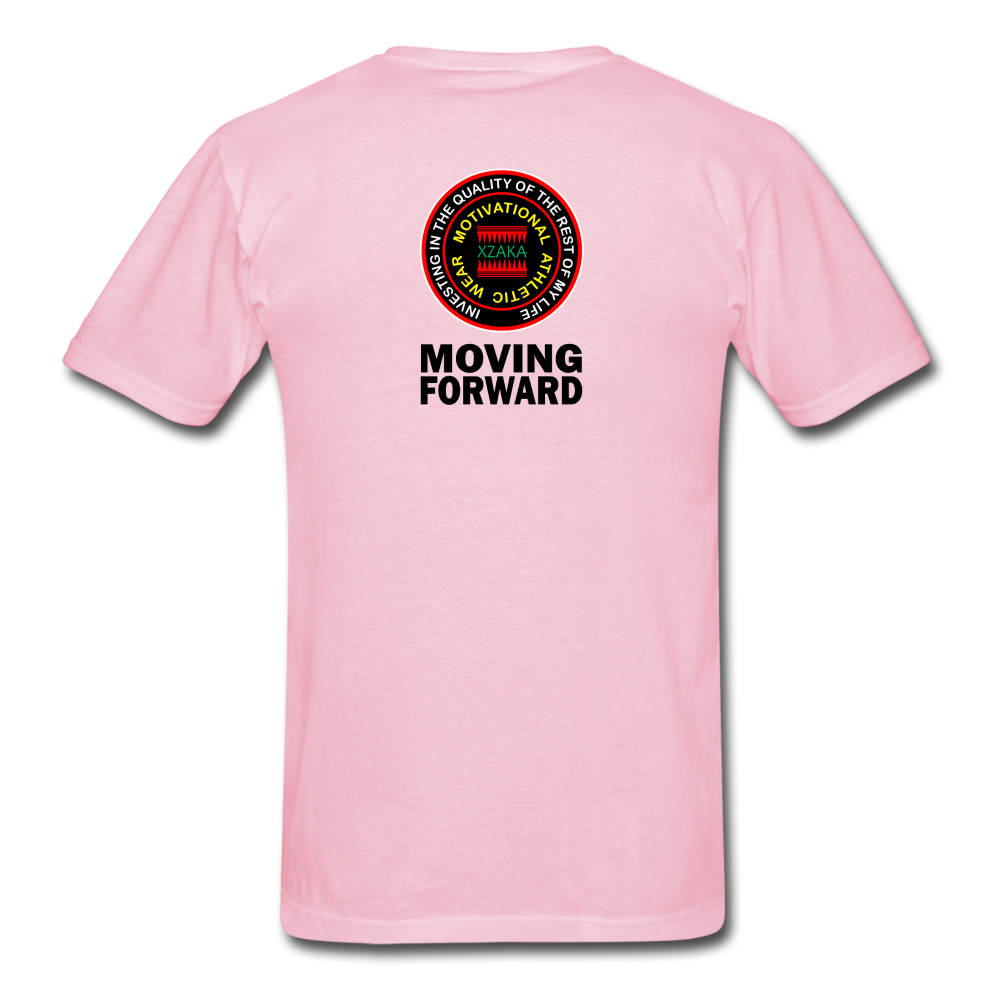 XZAKA - Gildan Ultra Cotton Adult T-Shirt - RGBG - Moving Forward - light pink