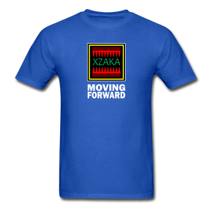 XZAKA - Gildan Ultra Cotton Adult T-Shirt - RGBG - Moving Forward - BK - royal blue