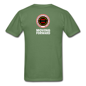 XZAKA - Gildan Ultra Cotton Adult T-Shirt - RGBG - Moving Forward - BK - military green