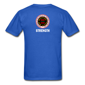 XZAKA 2- Gildan Ultra Cotton Adult T-Shirt - RGBG - Strength-BK - royal blue