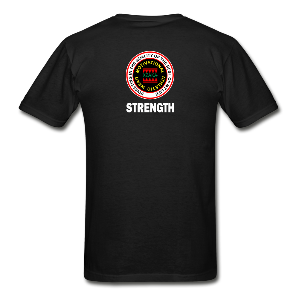 XZAKA 2- Gildan Ultra Cotton Adult T-Shirt - RGBG - Strength-BK - black