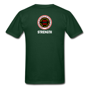 XZAKA 2- Gildan Ultra Cotton Adult T-Shirt - RGBG - Strength-BK - forest green