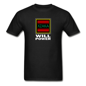 XZAKA 2- Gildan Ultra Cotton Adult T-Shirt - RGBG - Will Power-BK - black