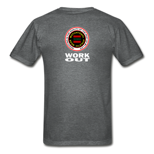 XZAKA2 - Gildan Ultra Cotton Adult T-Shirt - RGBG - Work Out-BK - deep heather