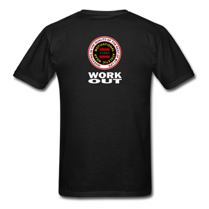 XZAKA2 - Gildan Ultra Cotton Adult T-Shirt - RGBG - Work Out-BK - black