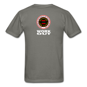 XZAKA2 - Gildan Ultra Cotton Adult T-Shirt - RGBG - Work Out-BK - charcoal