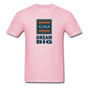 XZAKA - Gildan Ultra Cotton Adult T-Shirt - Bluemoss-Dream Big - light pink