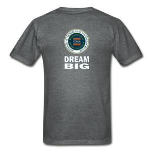 XZAKA - Gildan Ultra Cotton Adult T-Shirt - Bluemoss-Dream Big - BK - deep heather
