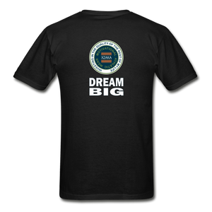 XZAKA - Gildan Ultra Cotton Adult T-Shirt - Bluemoss-Dream Big - BK - black