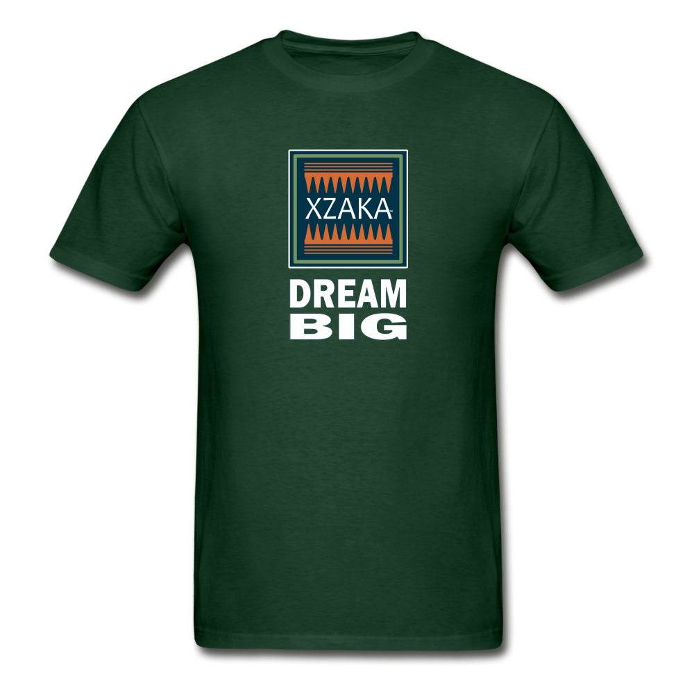 XZAKA - Gildan Ultra Cotton Adult T-Shirt - Bluemoss-Dream Big - BK - forest green