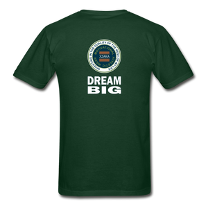 XZAKA - Gildan Ultra Cotton Adult T-Shirt - Bluemoss-Dream Big - BK - forest green