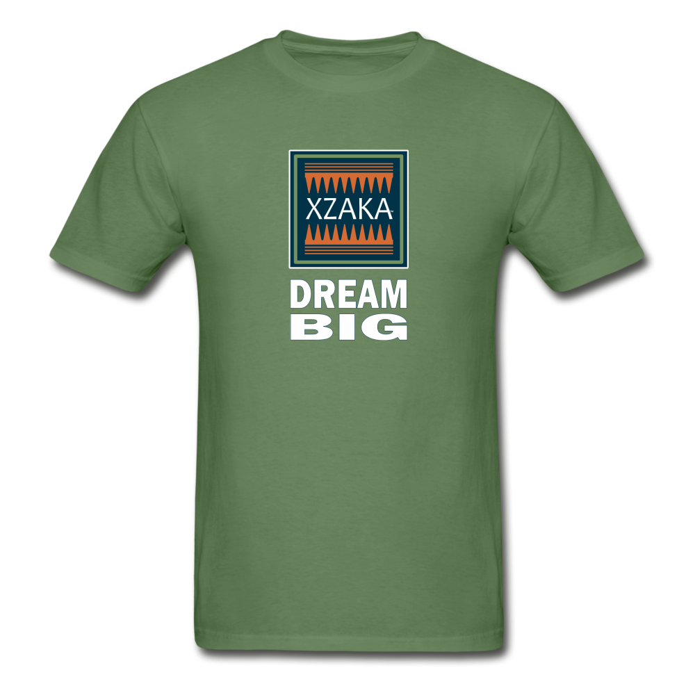XZAKA - Gildan Ultra Cotton Adult T-Shirt - Bluemoss-Dream Big - BK - military green