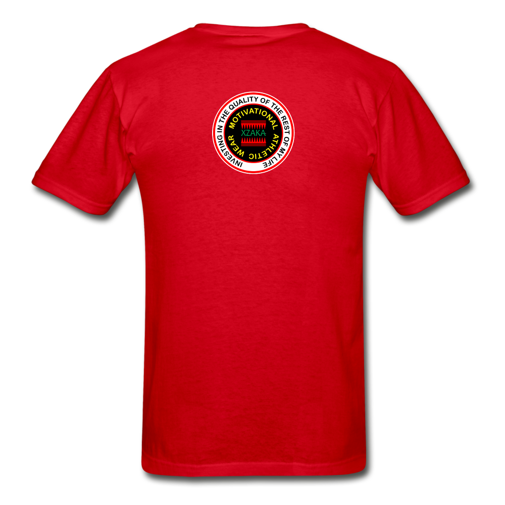 XZAKA - Gildan Ultra Cotton Adult T-Shirt - ATHLETIC - 002 - red