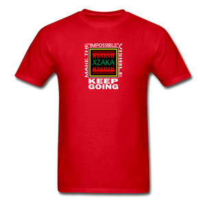 XZAKA - Gildan Ultra Cotton Adult T-Shirt - Impossible - red