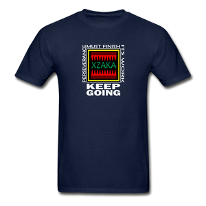 XZAKA - Gildan Ultra Cotton Adult T-Shirt - Perseverance - navy